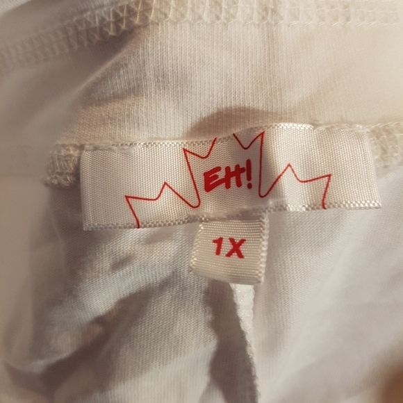 Eh! Canada Flag women's size 1X designed with modesty shorts NWT - Picture 6 of 6